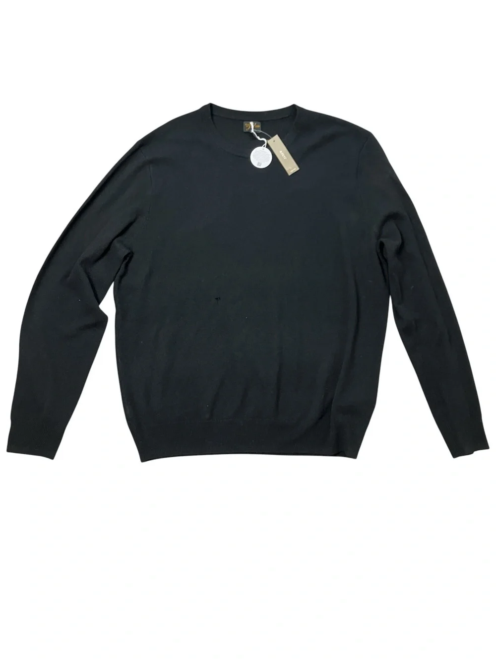 J.Crew‎ Mens XL 100% Cashmere Crewneck Sweater Black Long Sleeve NWT Read
